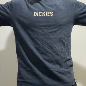 Dickies Graphic T-Shirt (Navy with Cream Logo Front & Orange Landscape Back)